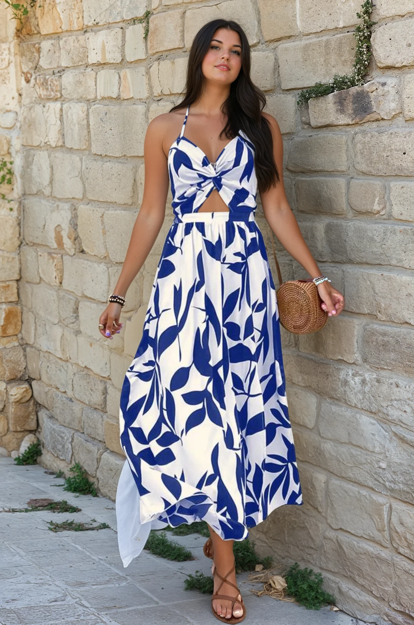 Veronica Printed Maxi Dress