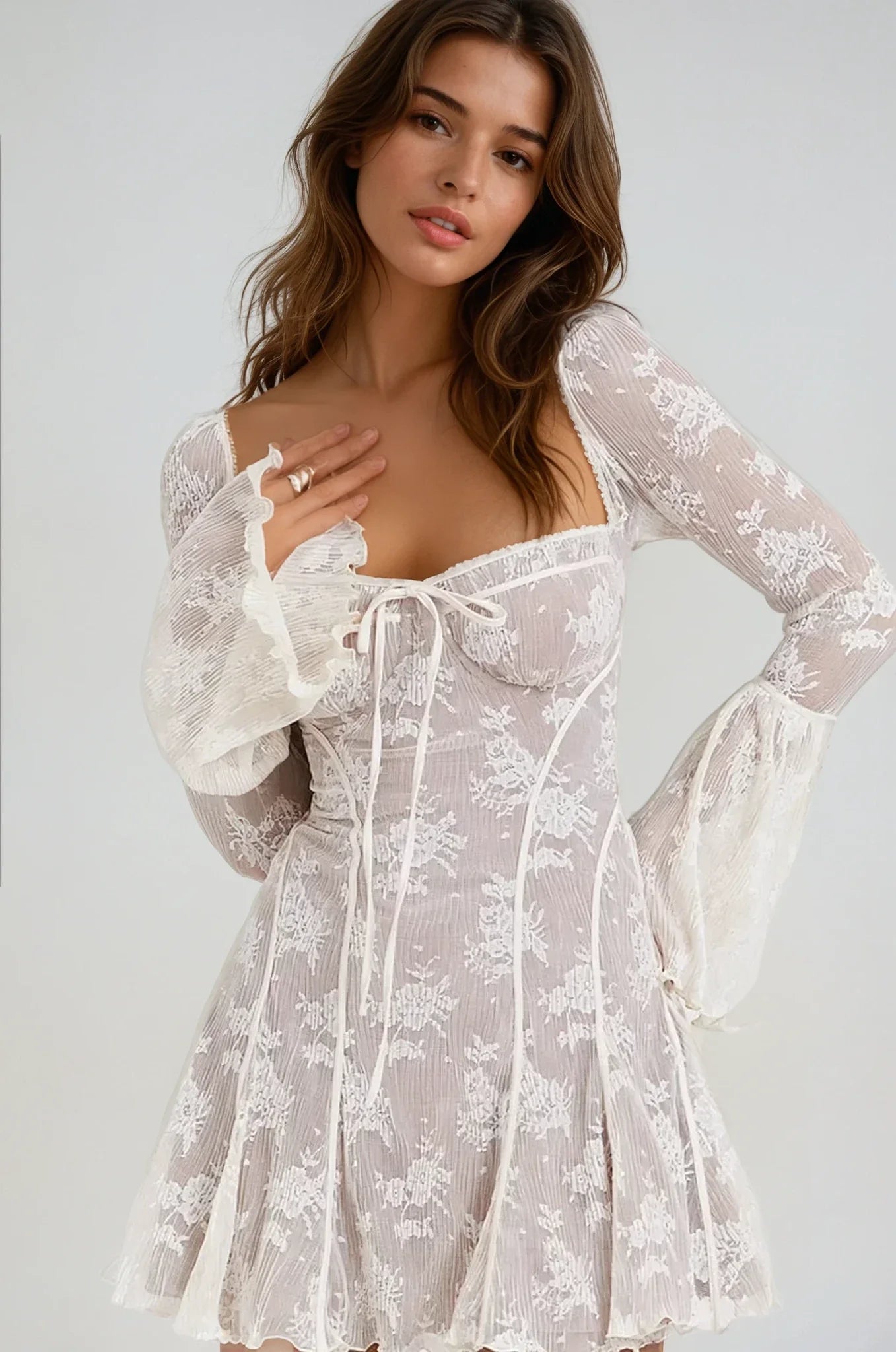 Liyana Lace Mini Dress