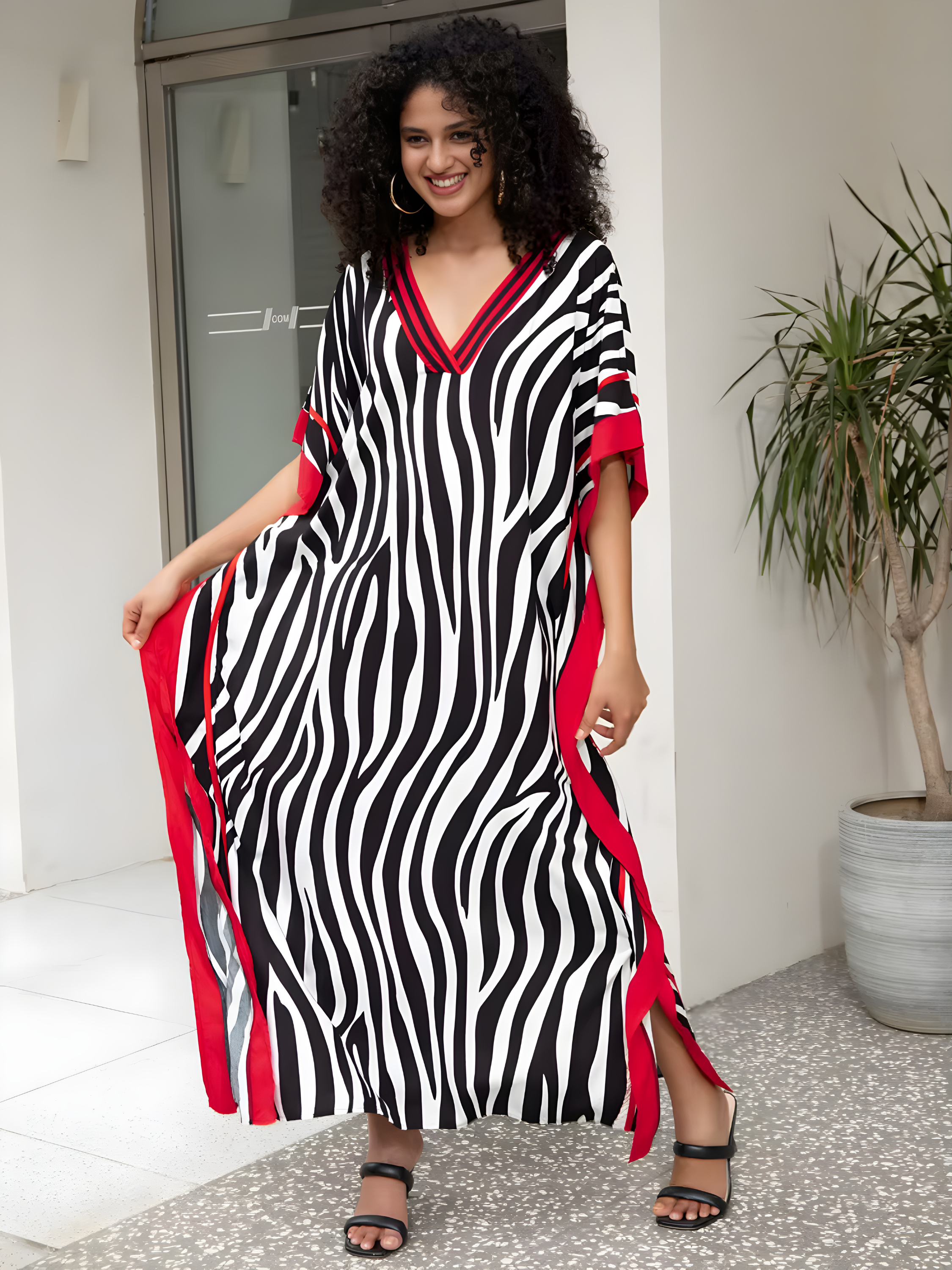 Mara Plus Size Kaftan Dress
