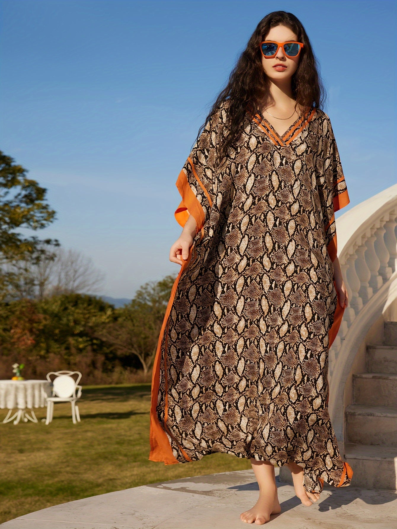 Mara Plus Size Kaftan Dress