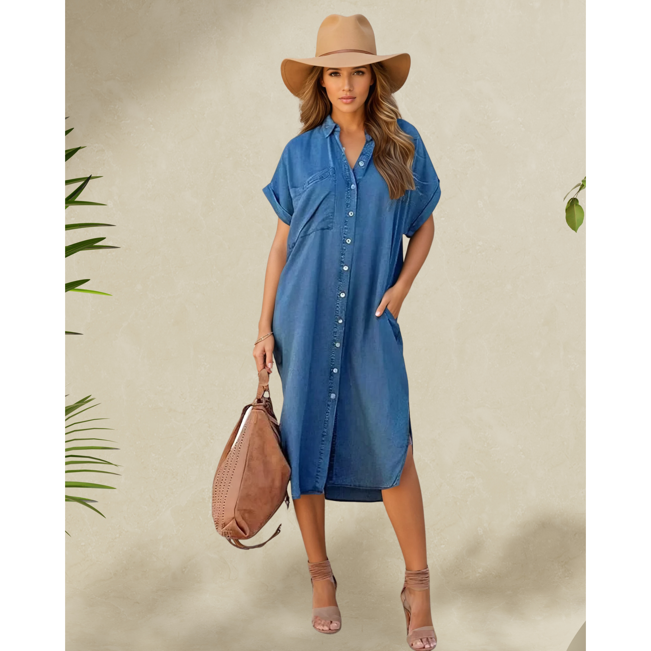 Emelia Pocket Demin Dress