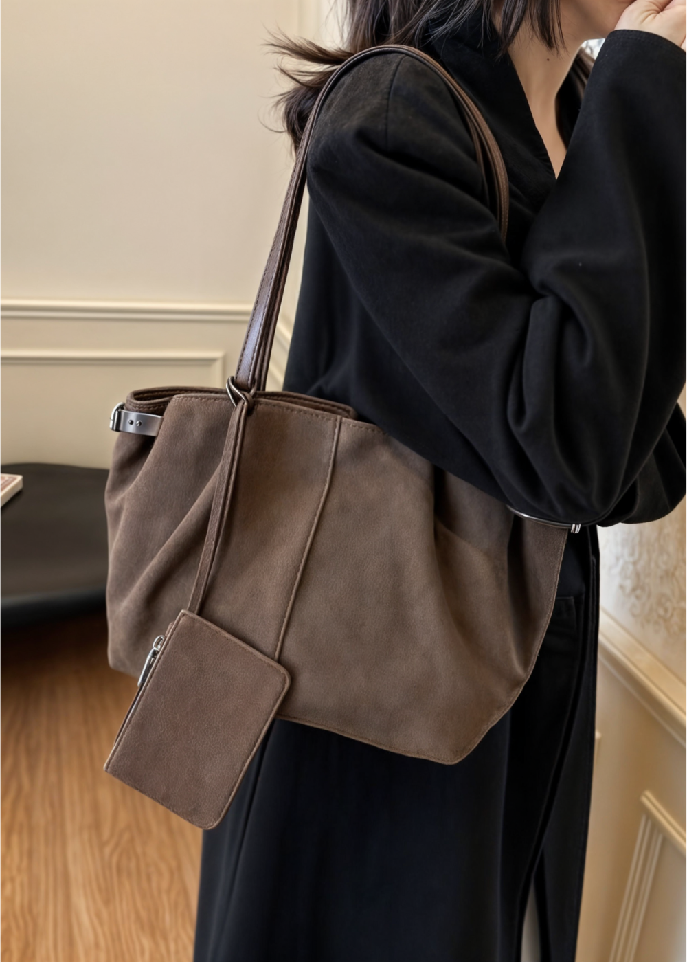 Tonya Suede Handbag