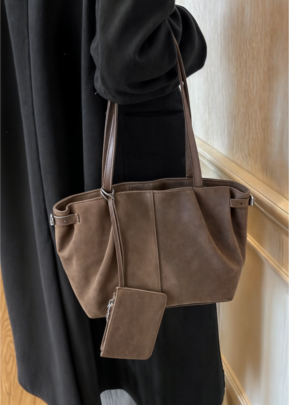 Tonya Suede Handbag