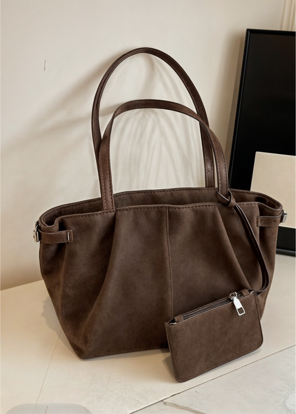 Tonya Suede Handbag