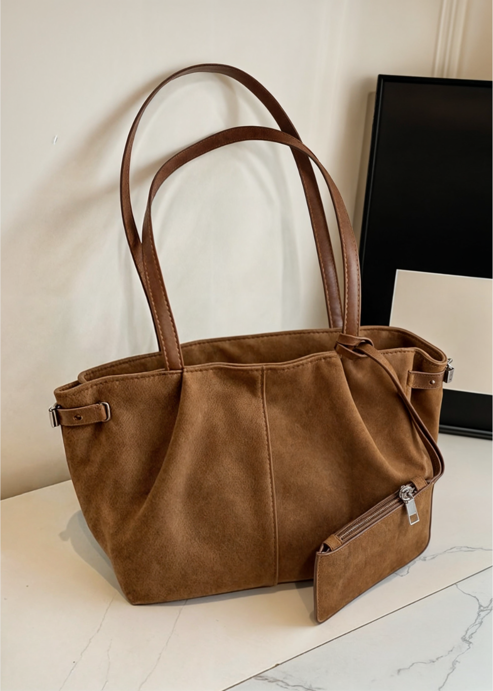 Tonya Suede Handbag