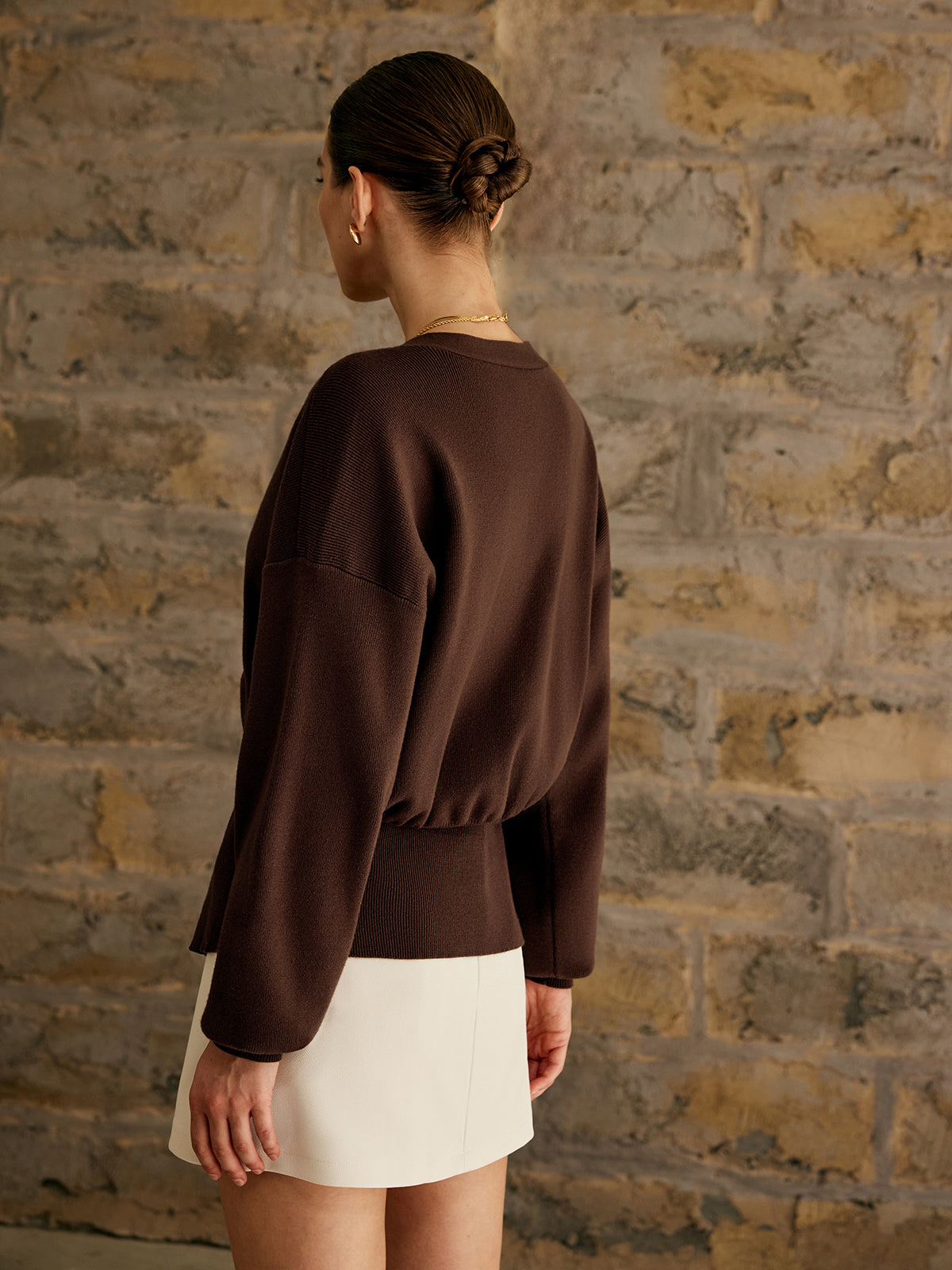 Emelia Golden Button Cardigan