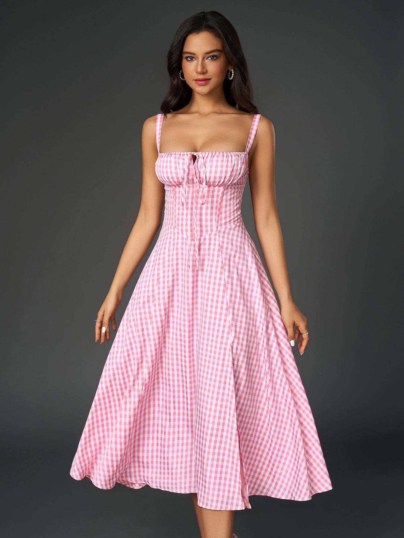 Jacklynn Ruched Midi Dress