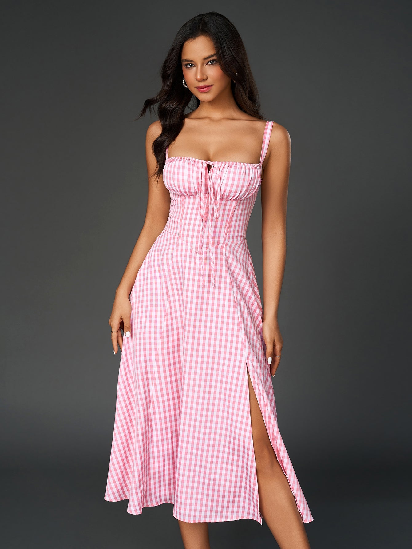 Jacklynn Ruched Midi Dress