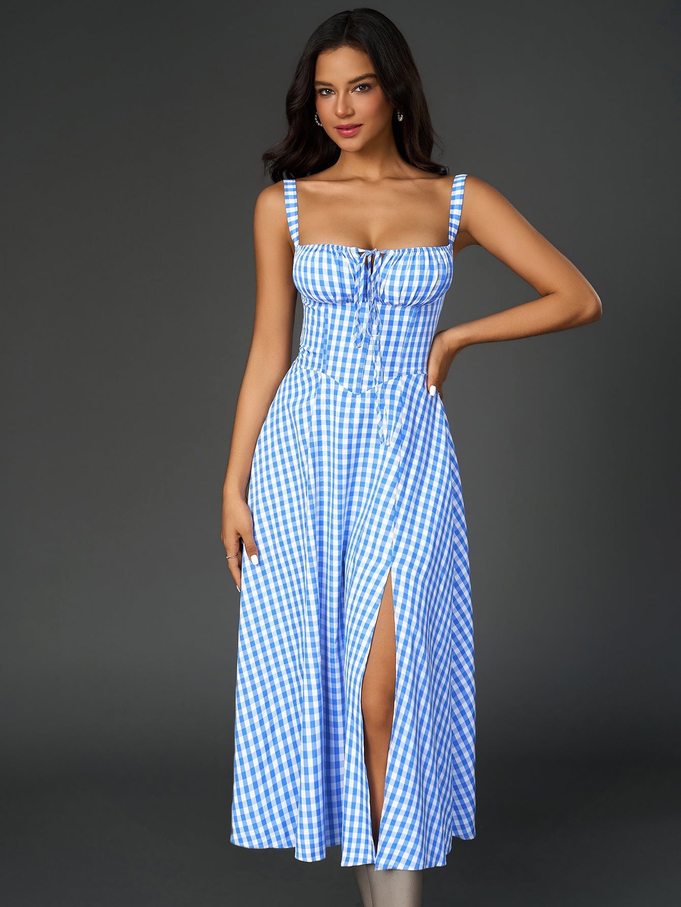 Jacklynn Ruched Midi Dress