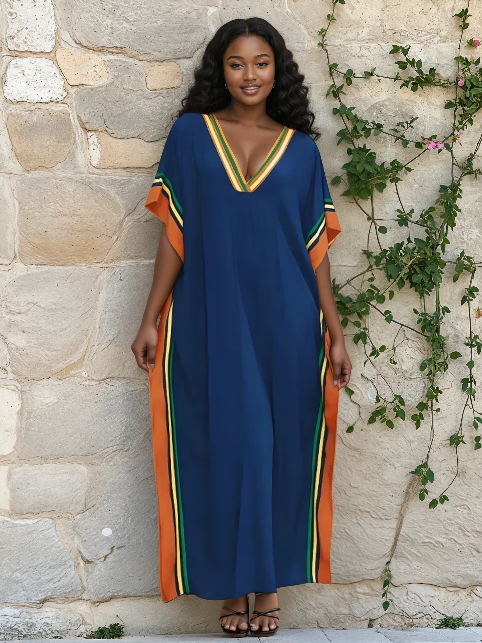 Mara Plus Size Kaftan Dress