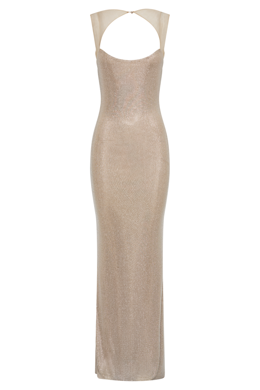 Maria Mesh Maxi Dress