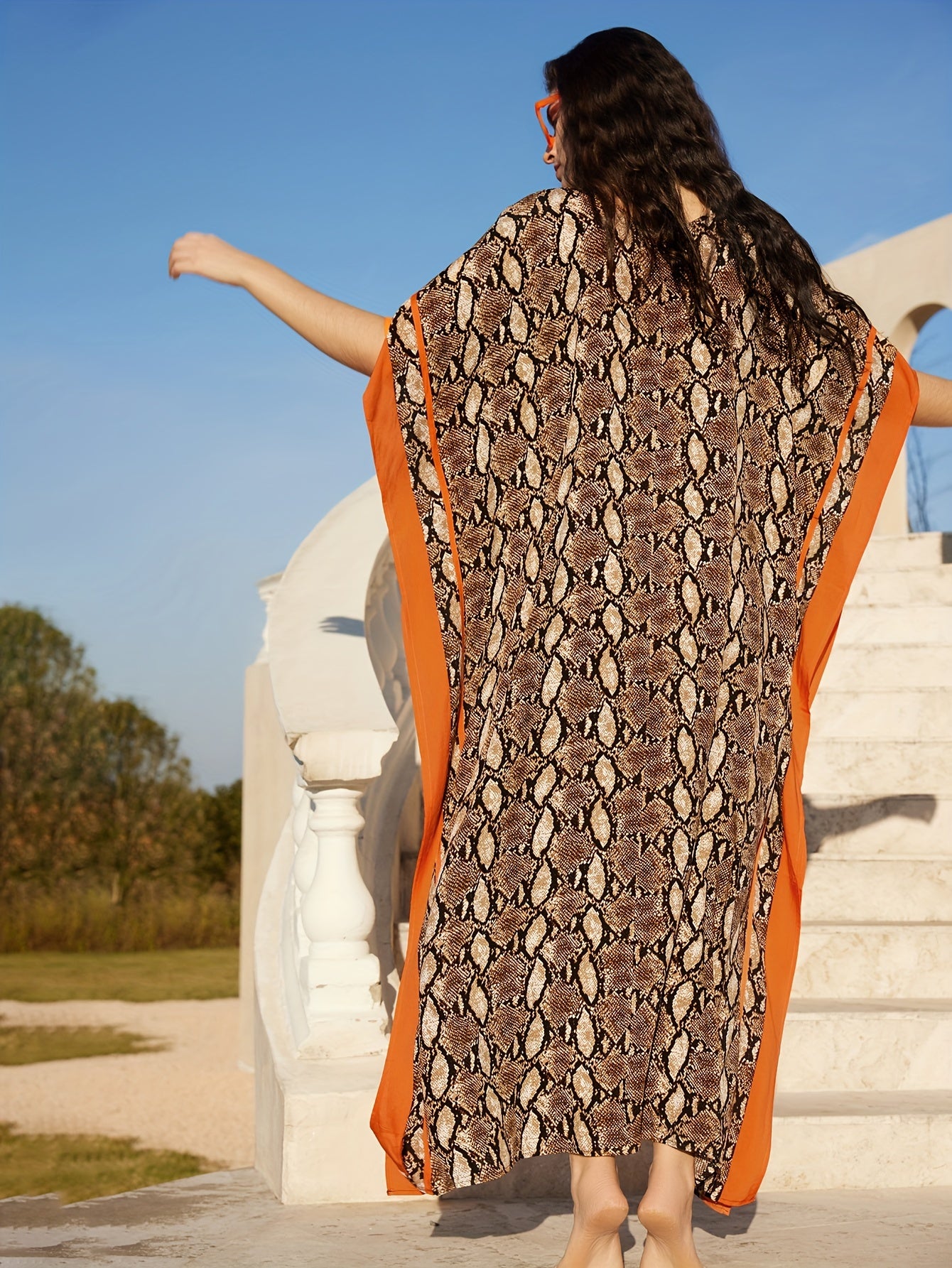 Mara Plus Size Kaftan Dress