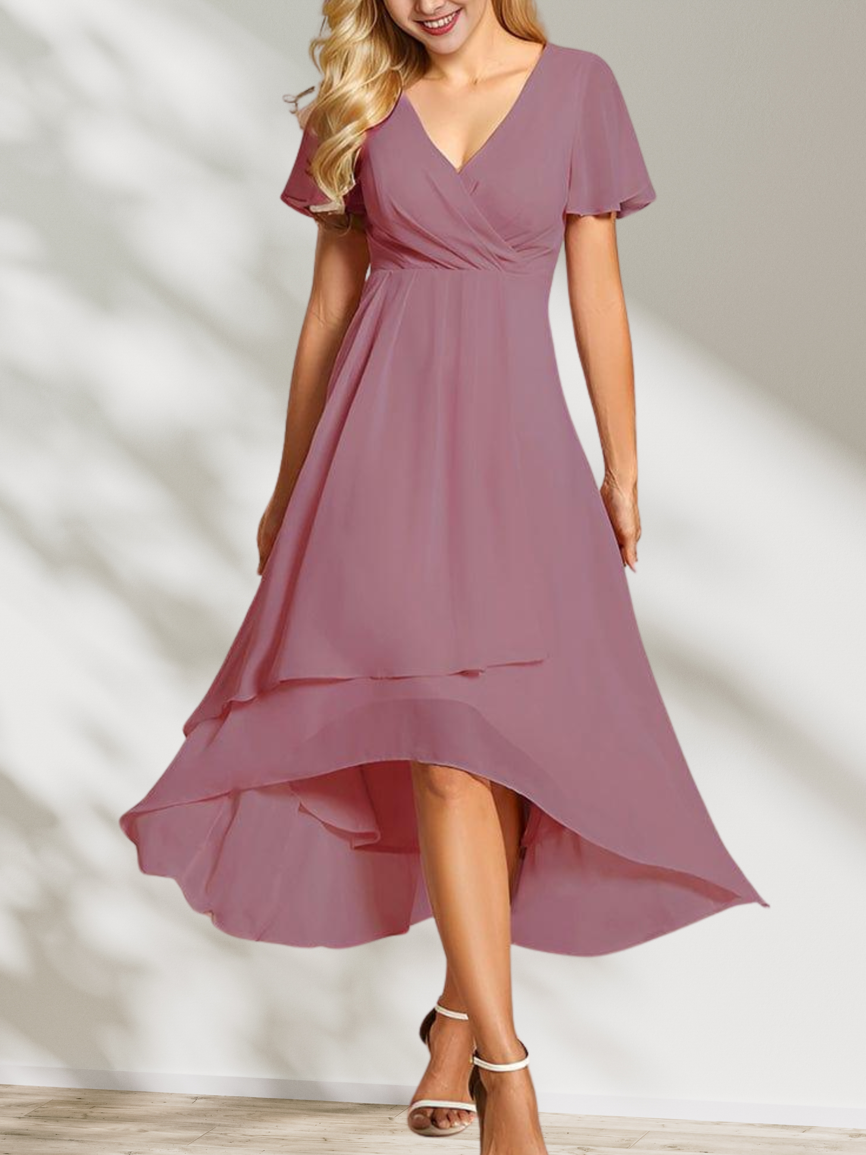 Lucinda Chiffon Midi Dress