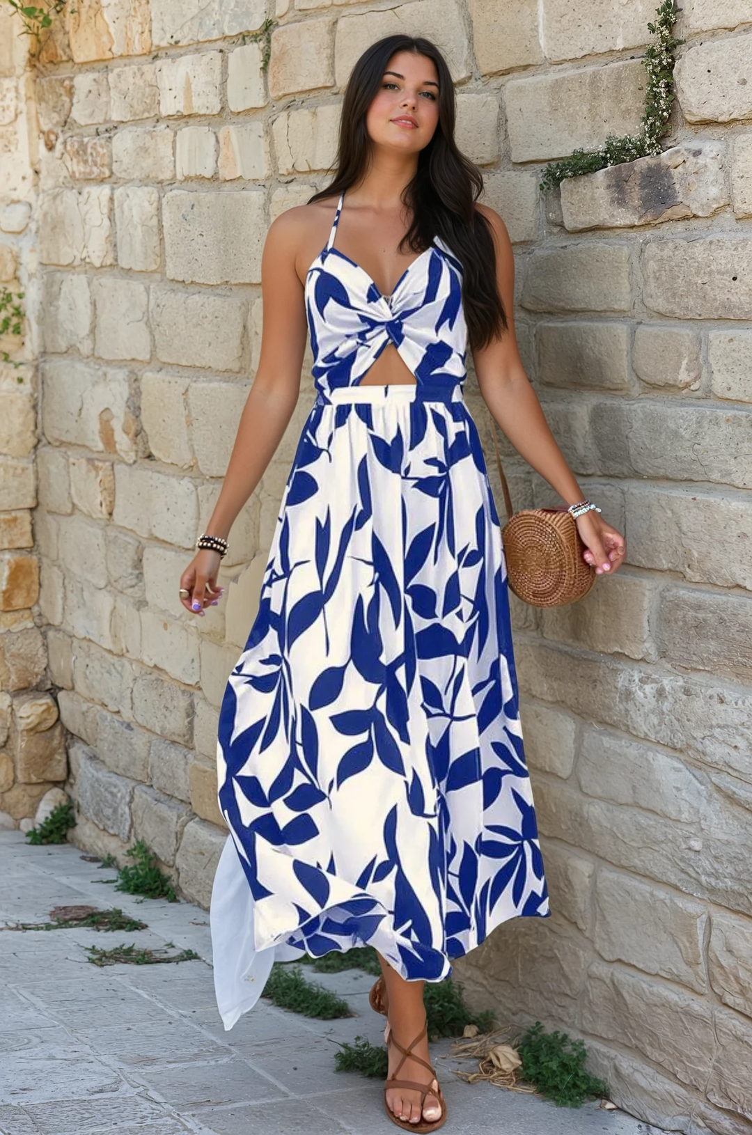 Veronica Printed Maxi Dress