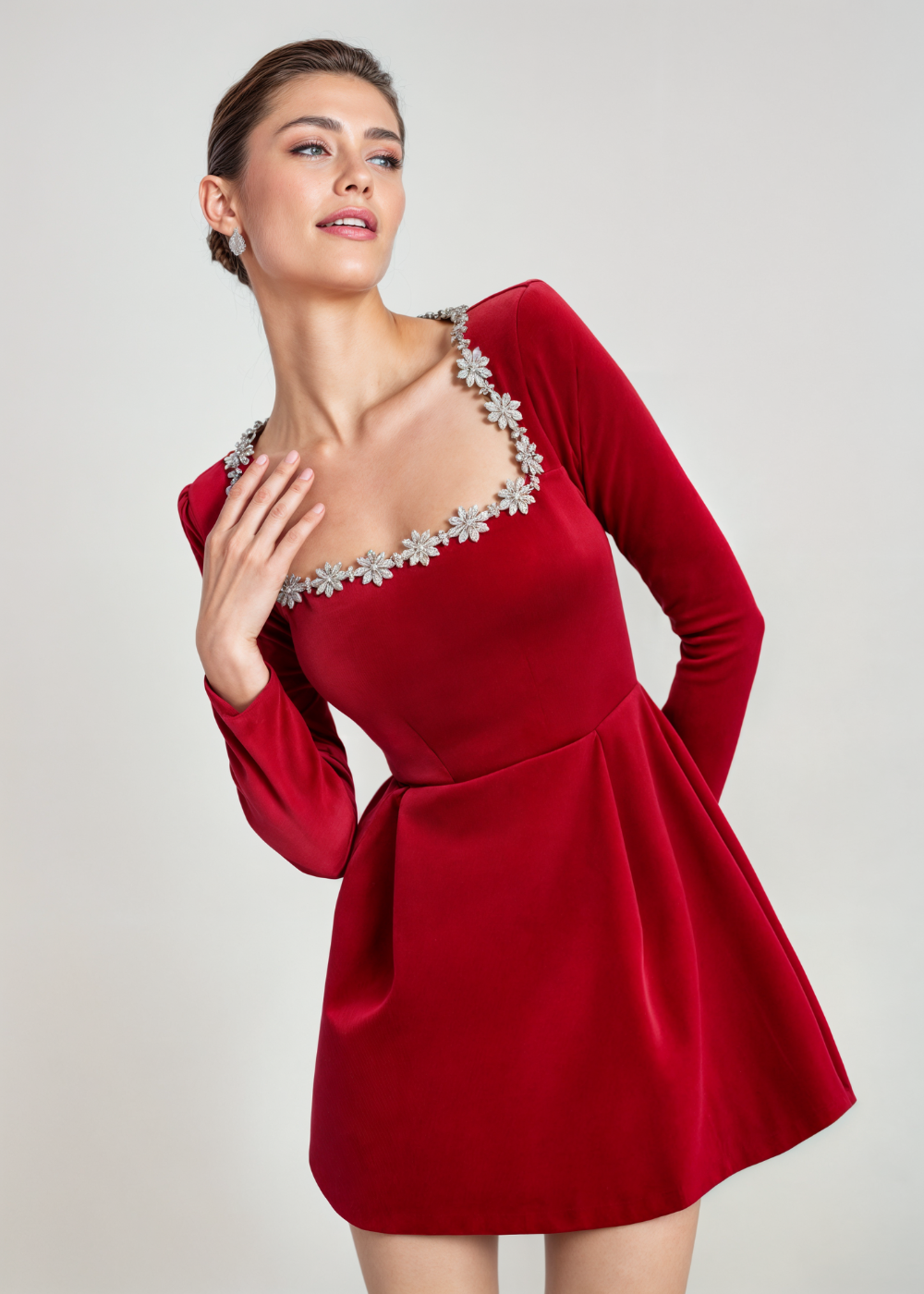 Antonella Velvet Mini Dress