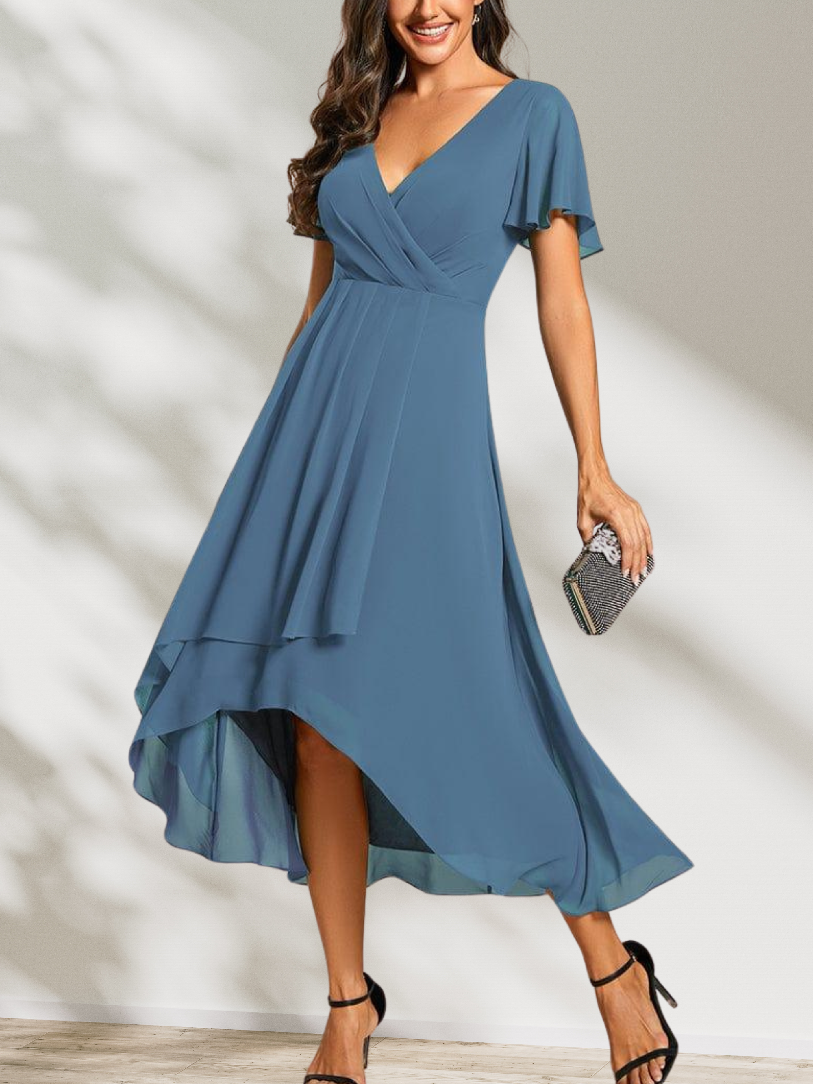 Lucinda Chiffon Midi Dress