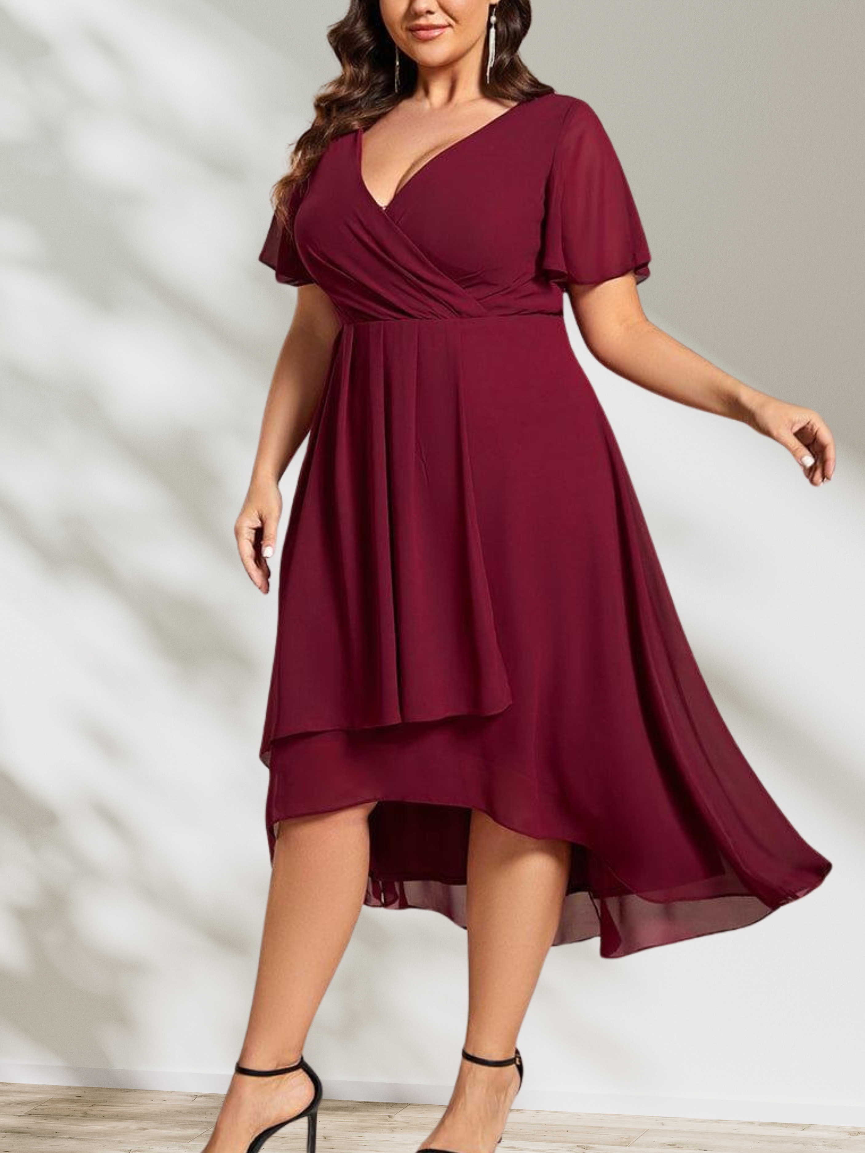 Lucinda Chiffon Midi Dress