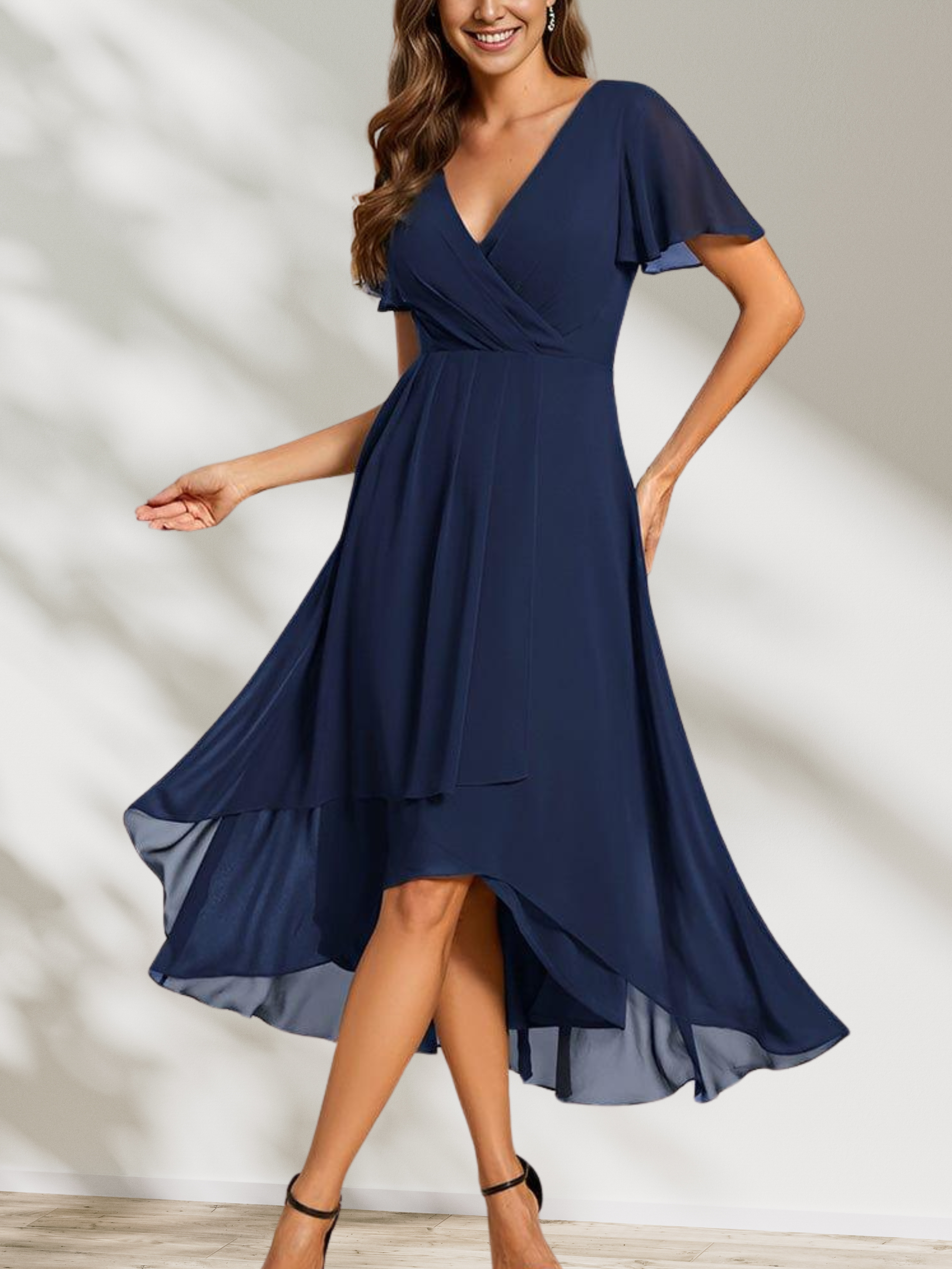 Lucinda Chiffon Midi Dress