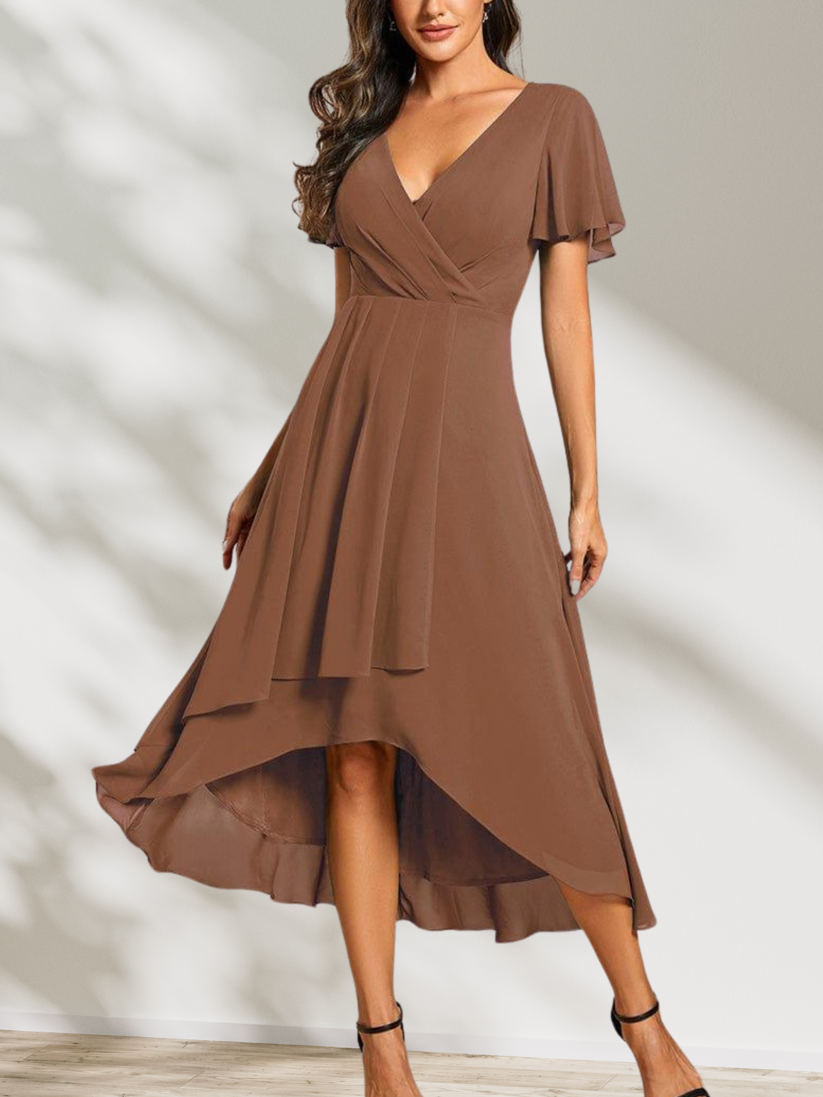 Lucinda Chiffon Midi Dress