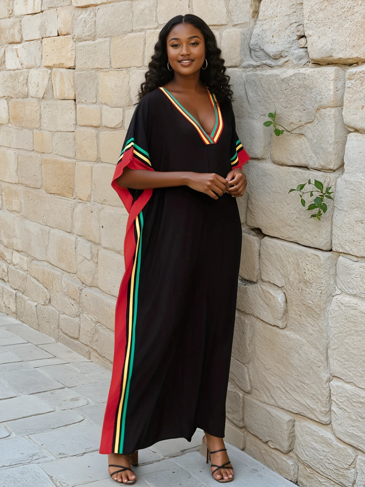 Mara Plus Size Kaftan Dress