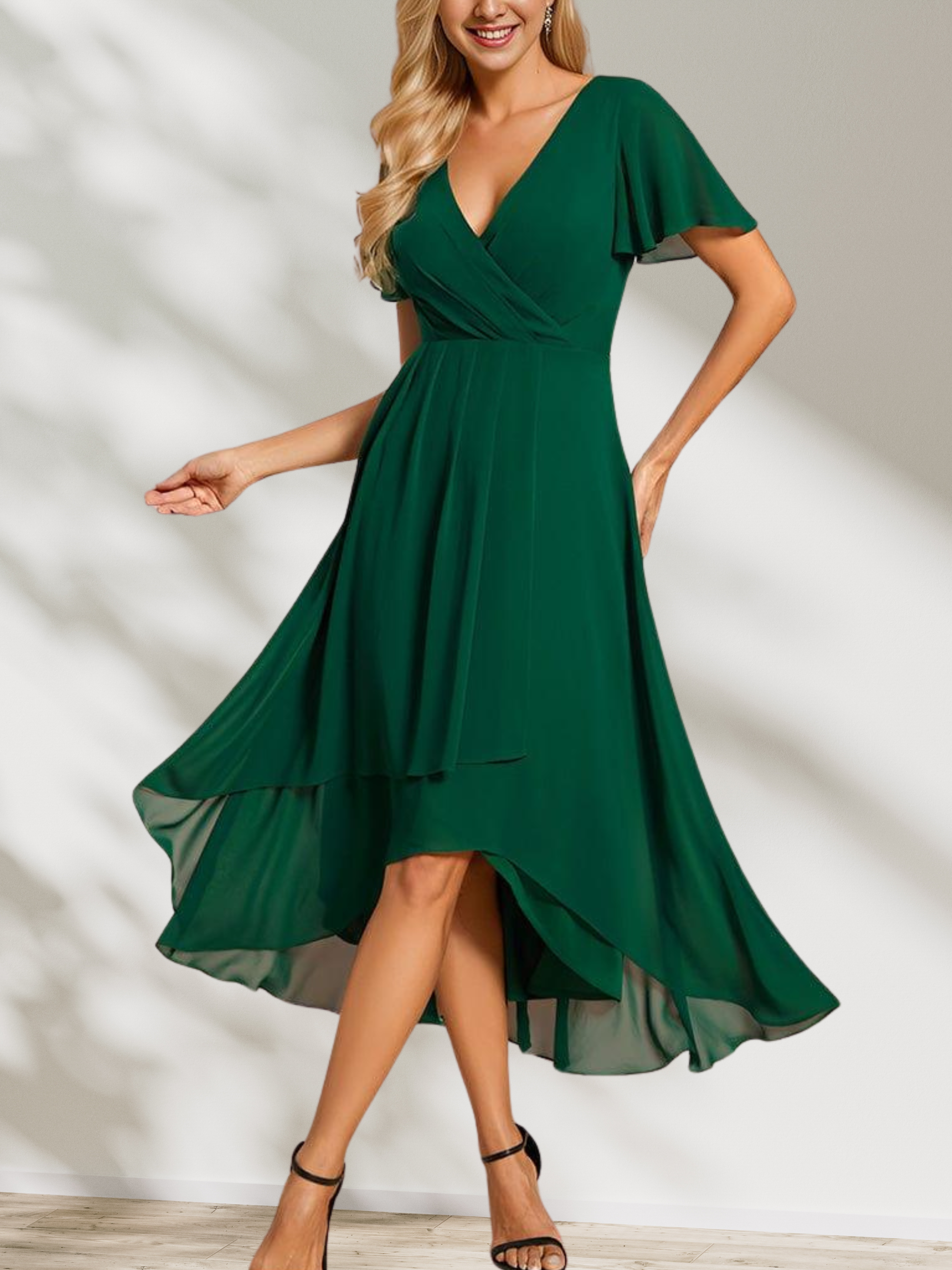 Lucinda Chiffon Midi Dress