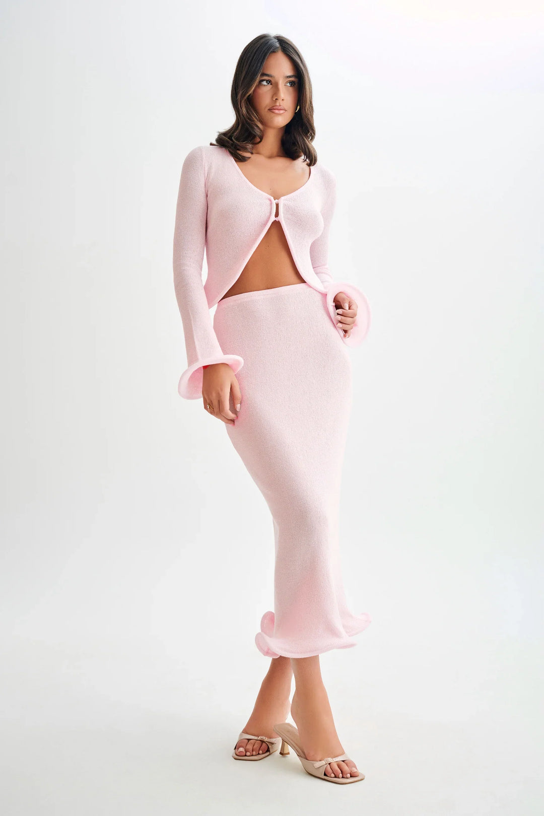Amerie Knitted Top and Skirt Set