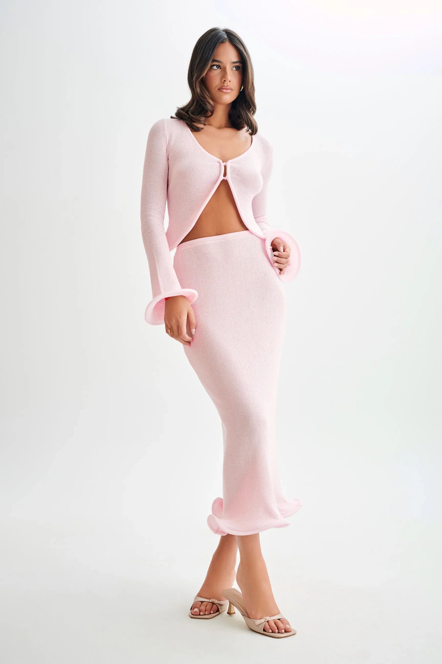 Amerie Knitted Top and Skirt Set