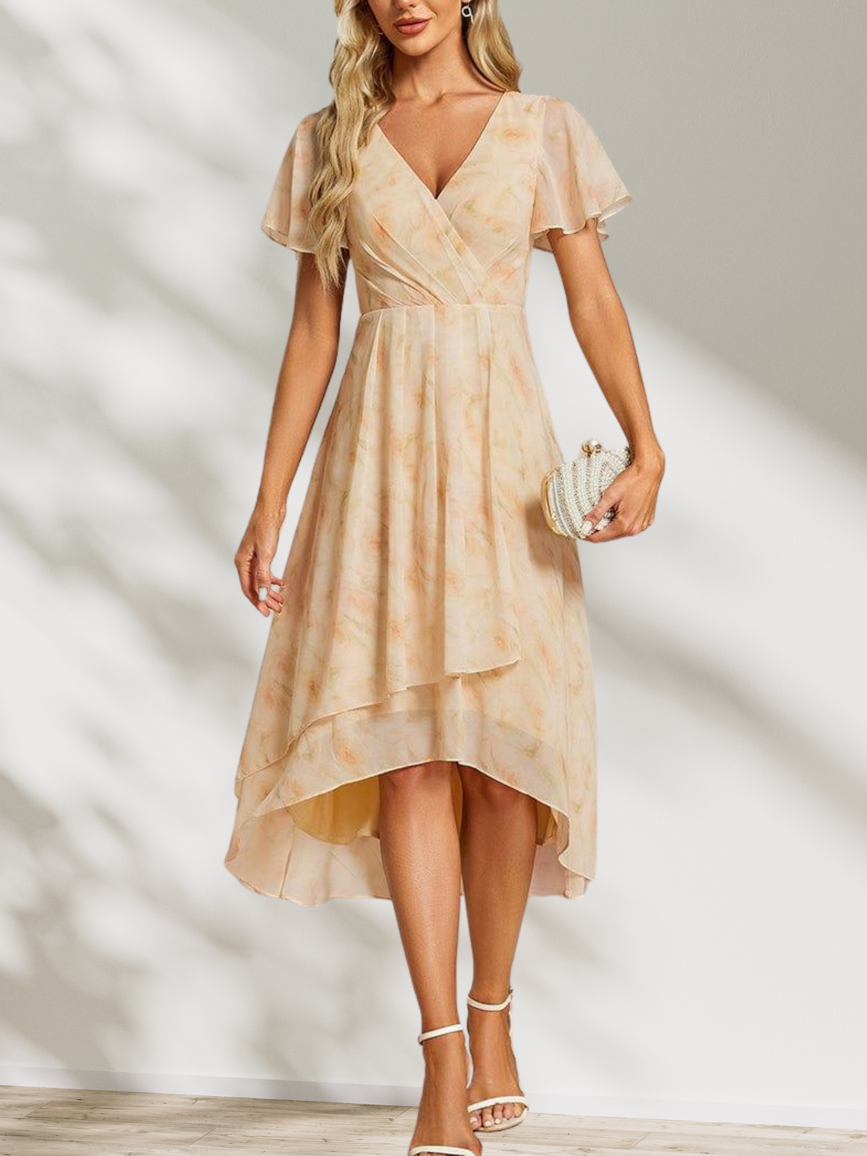 Lucinda Chiffon Midi Dress