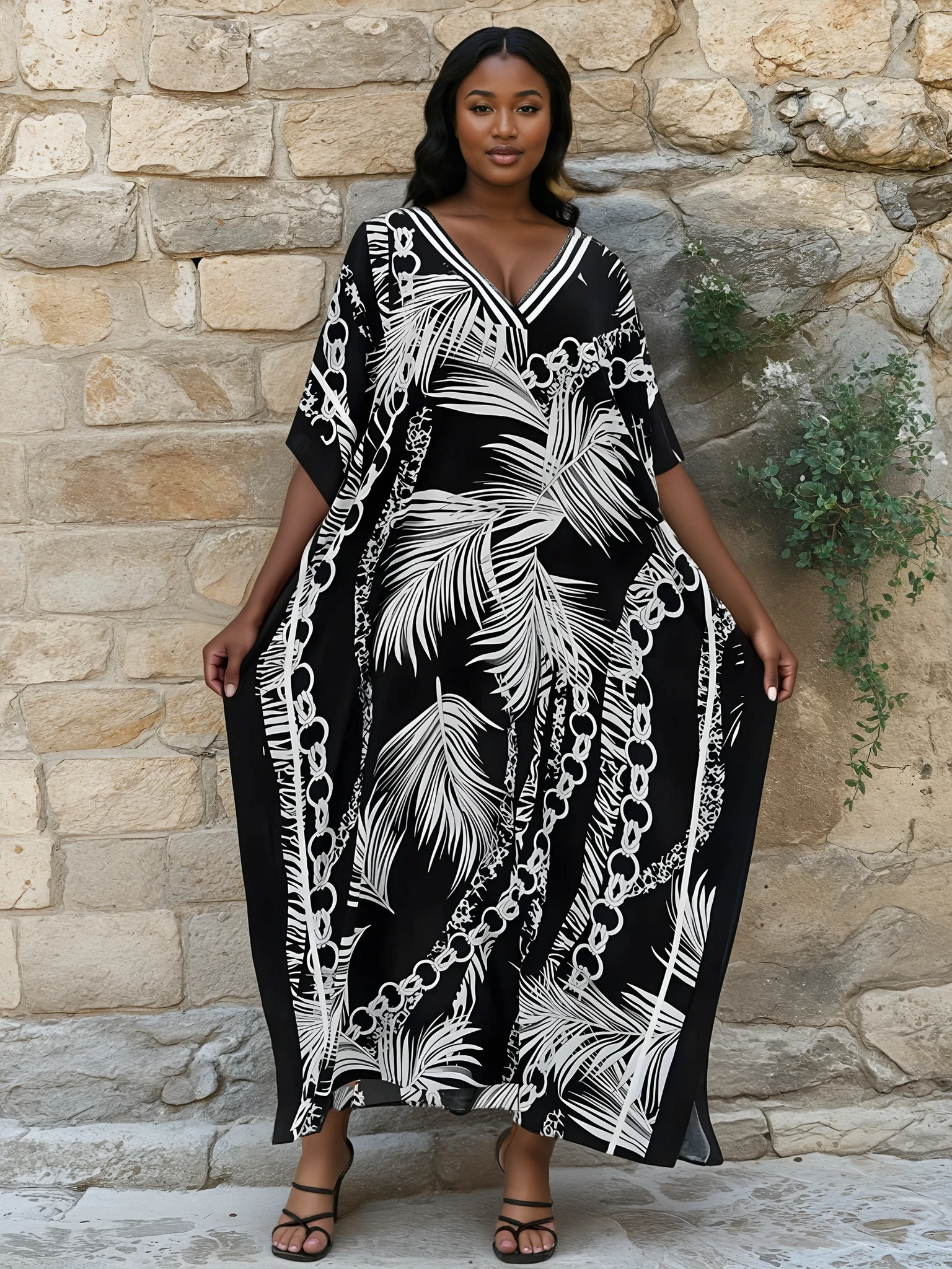 Lilly Plus Size Kaftan Dress