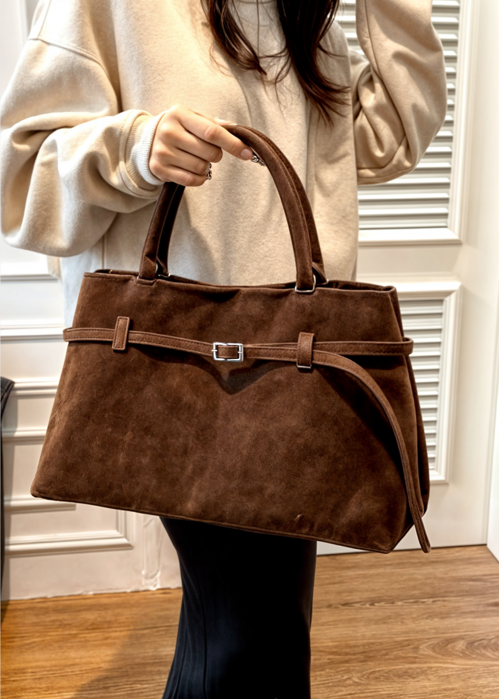 Sadira Suede Handbag