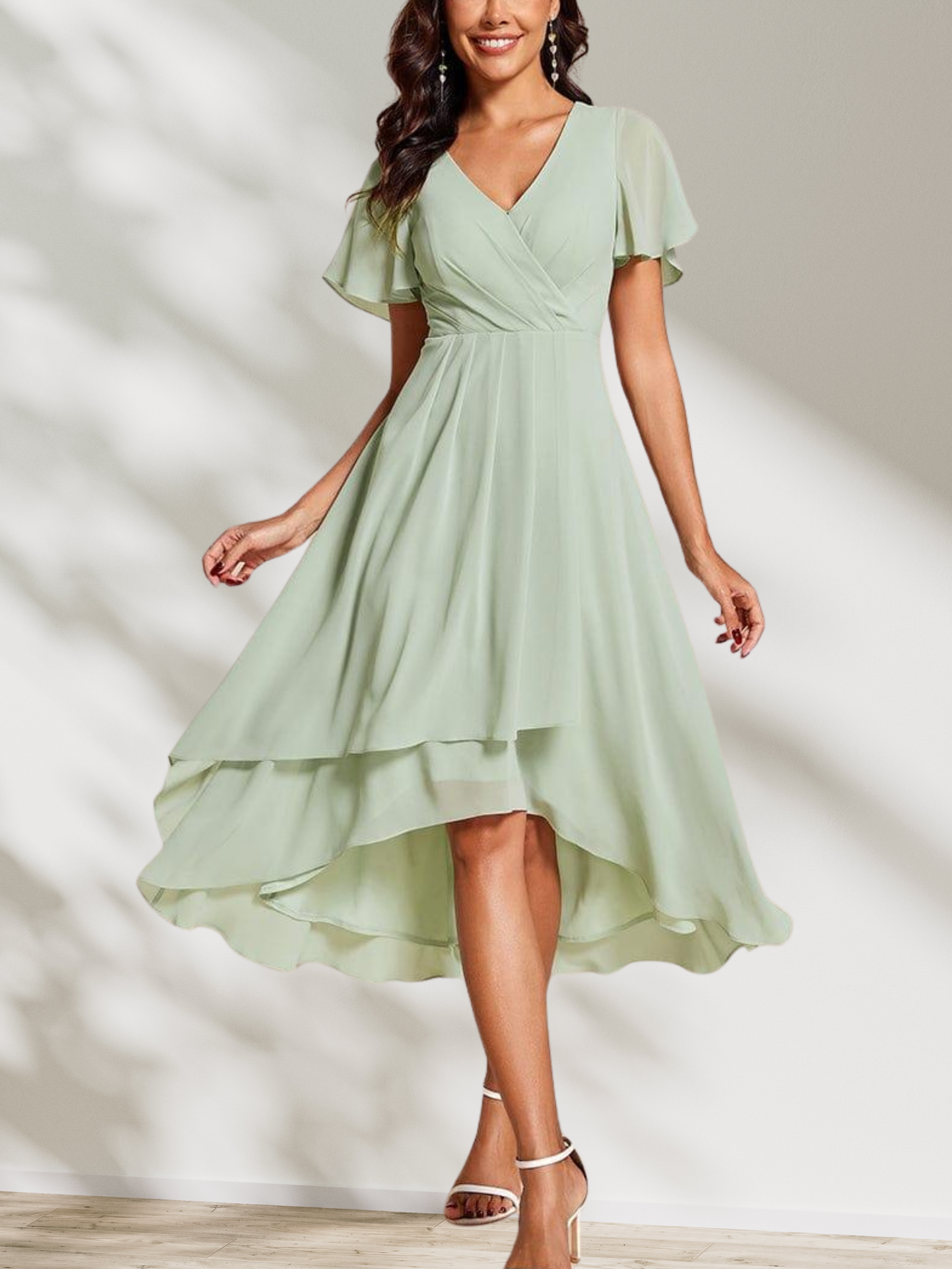 Lucinda Chiffon Midi Dress