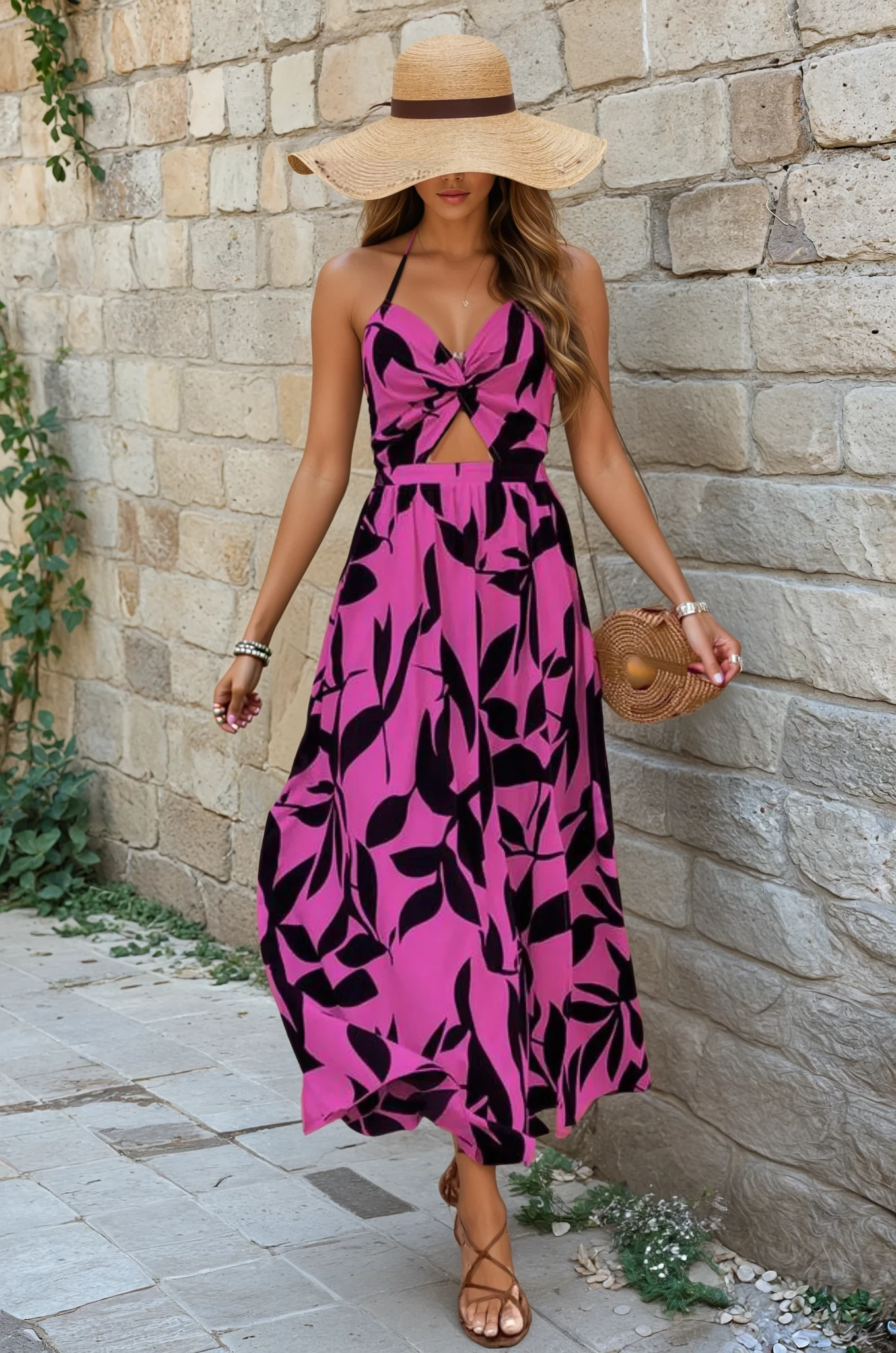 Veronica Printed Maxi Dress