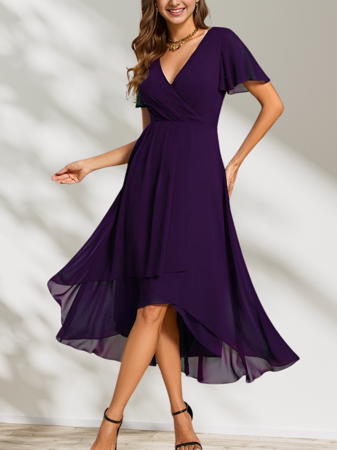 Lucinda Chiffon Midi Dress