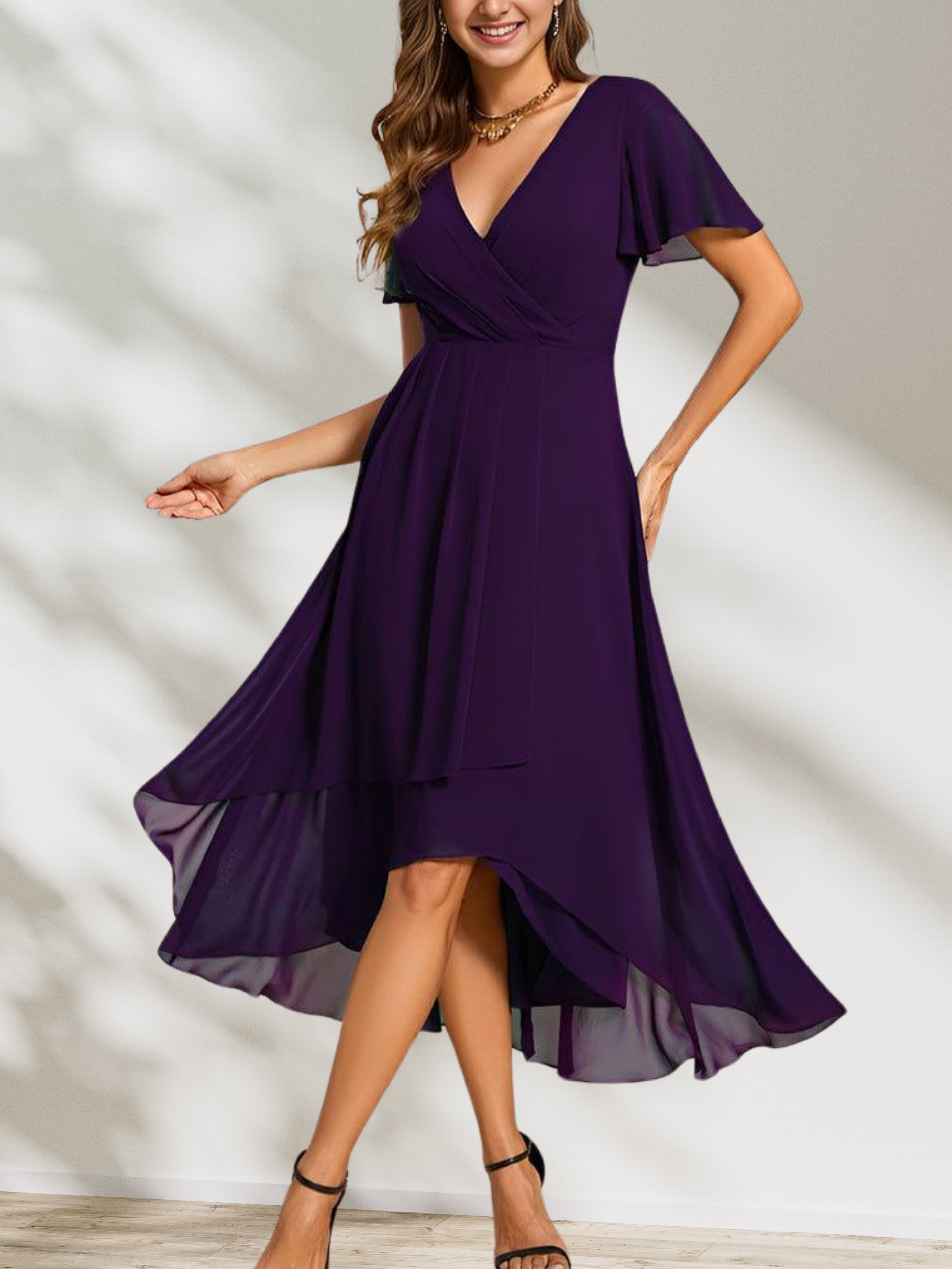 Lucinda Chiffon Midi Dress