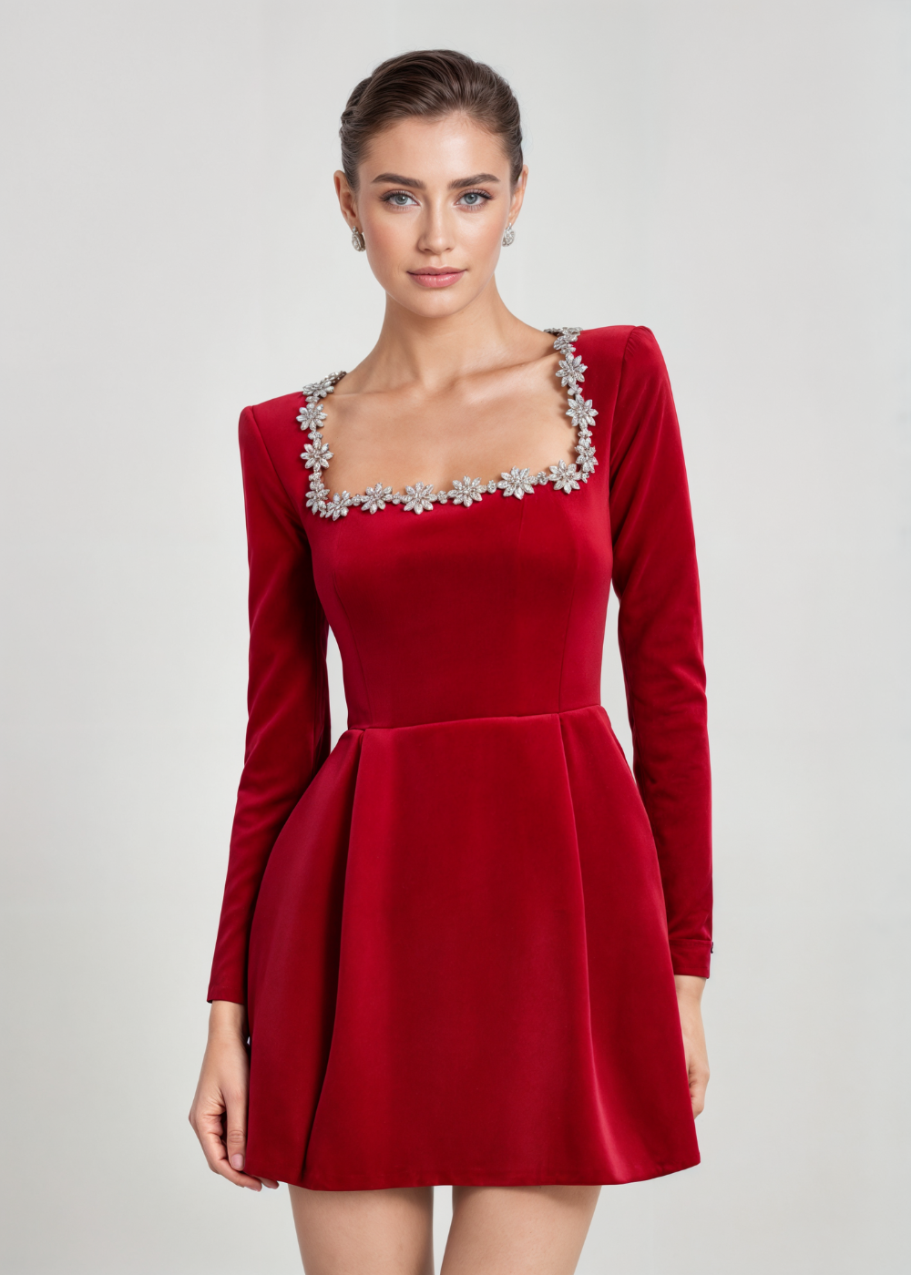 Antonella Velvet Mini Dress