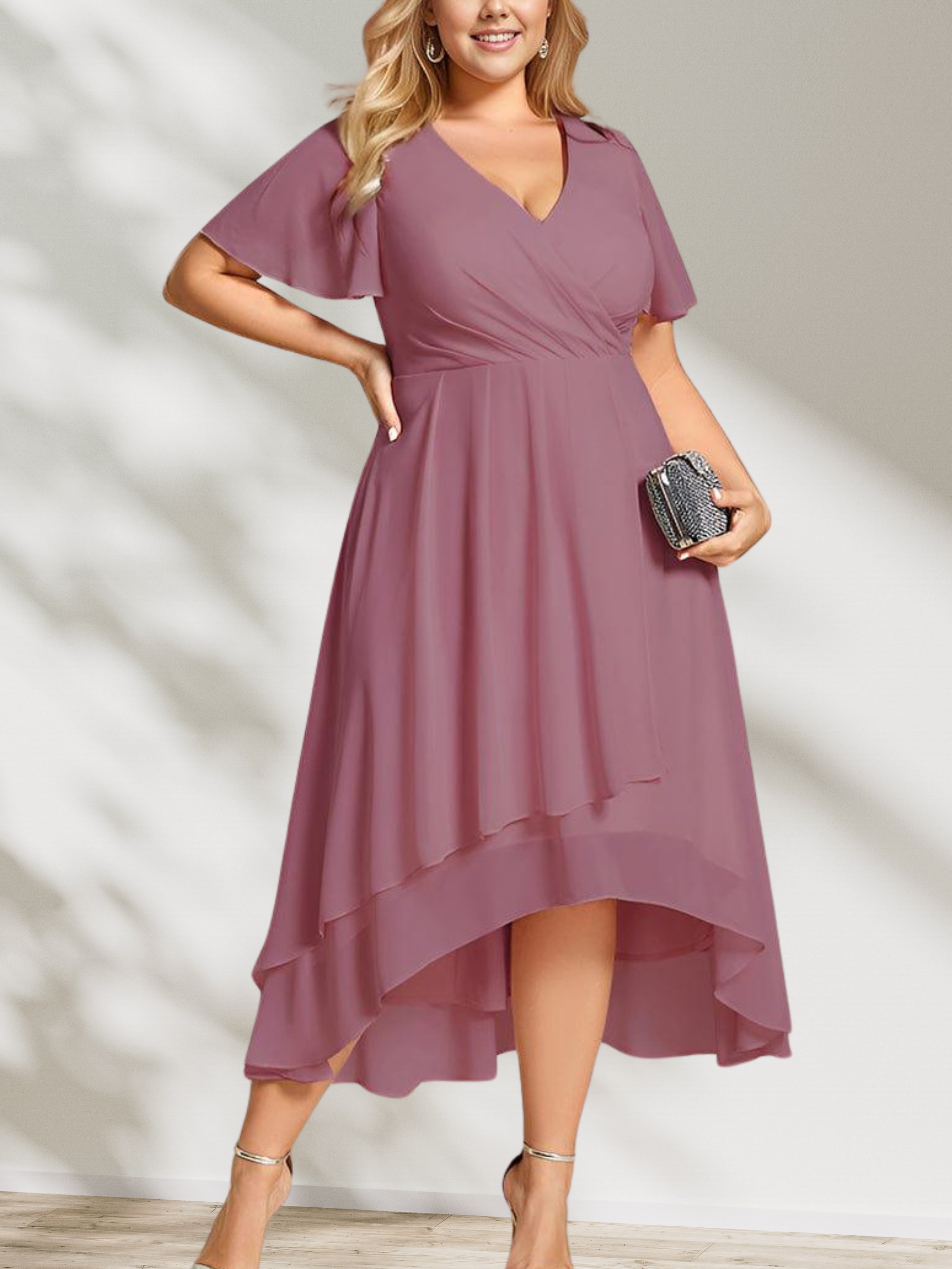 Lucinda Chiffon Midi Dress
