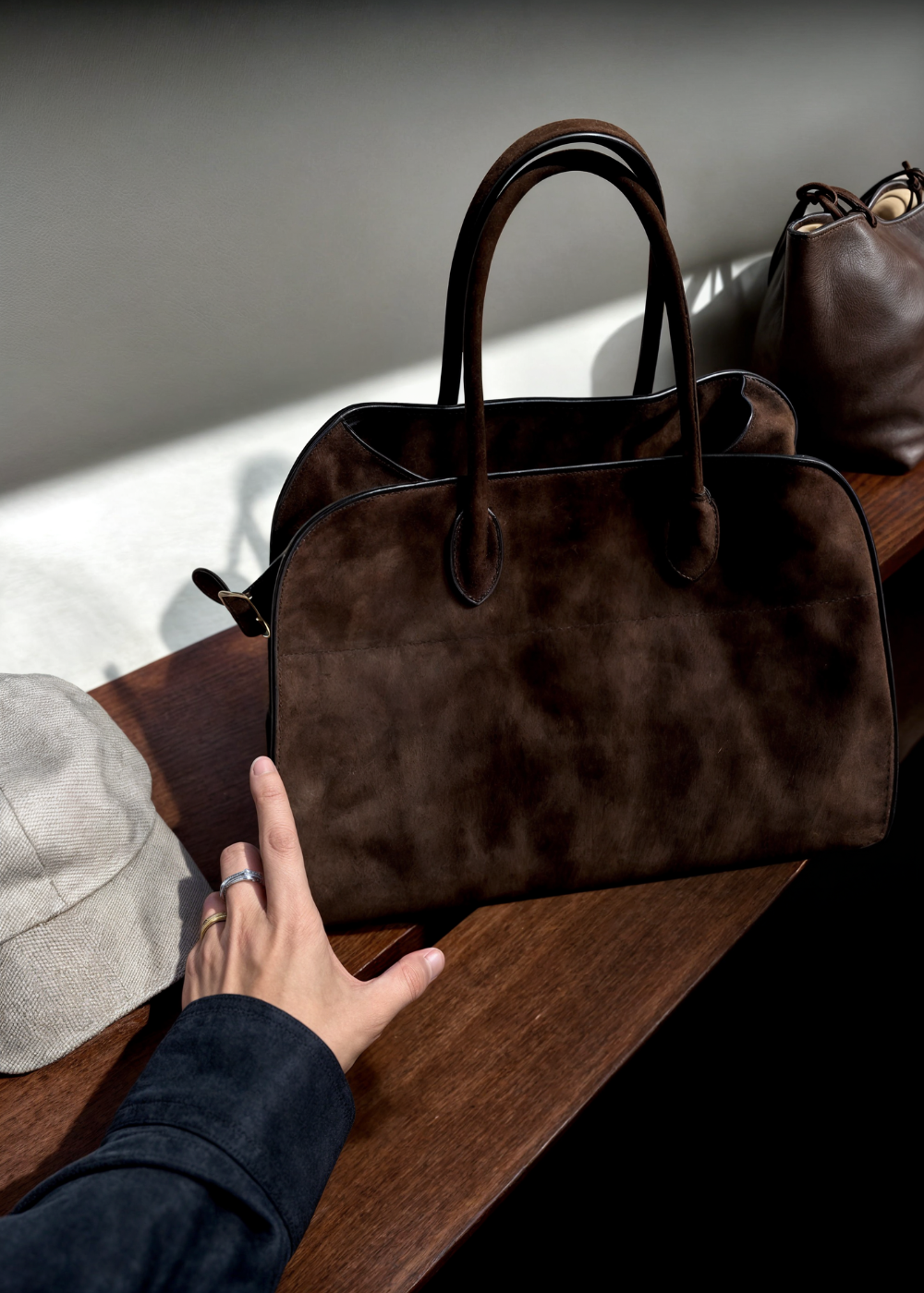 Elinda Suede Shoulder Bag