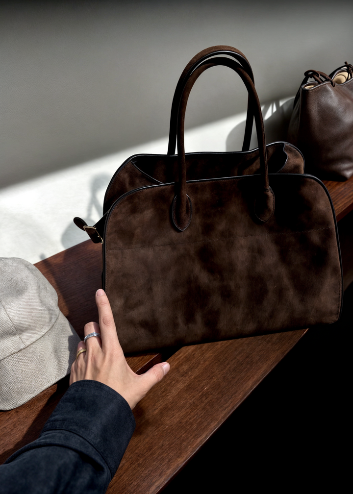 Elinda Suede Shoulder Bag