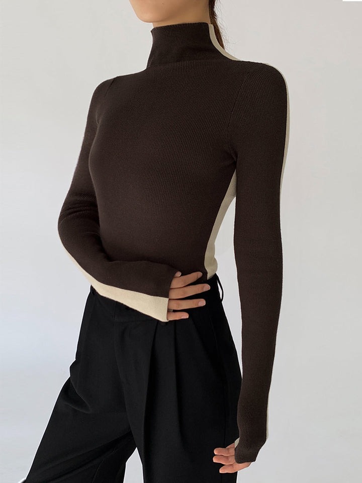 Roxy Two Tone Long Sleeve Knit Top