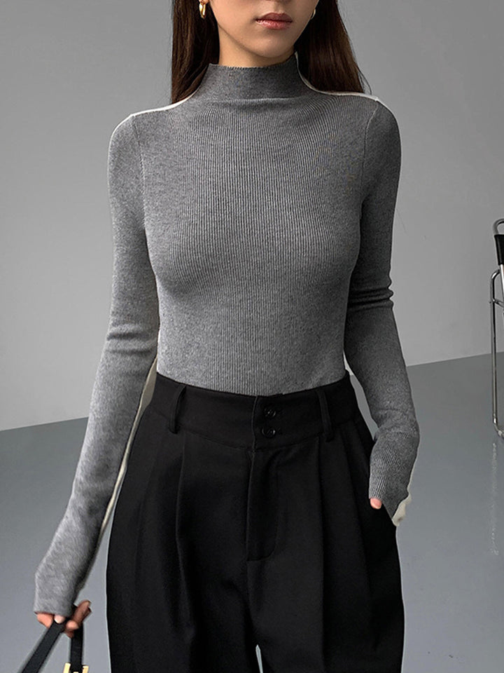 Roxy Two Tone Long Sleeve Knit Top