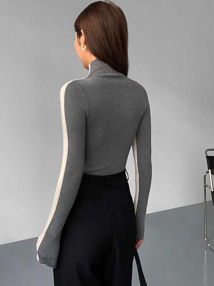 Roxy Two Tone Long Sleeve Knit Top