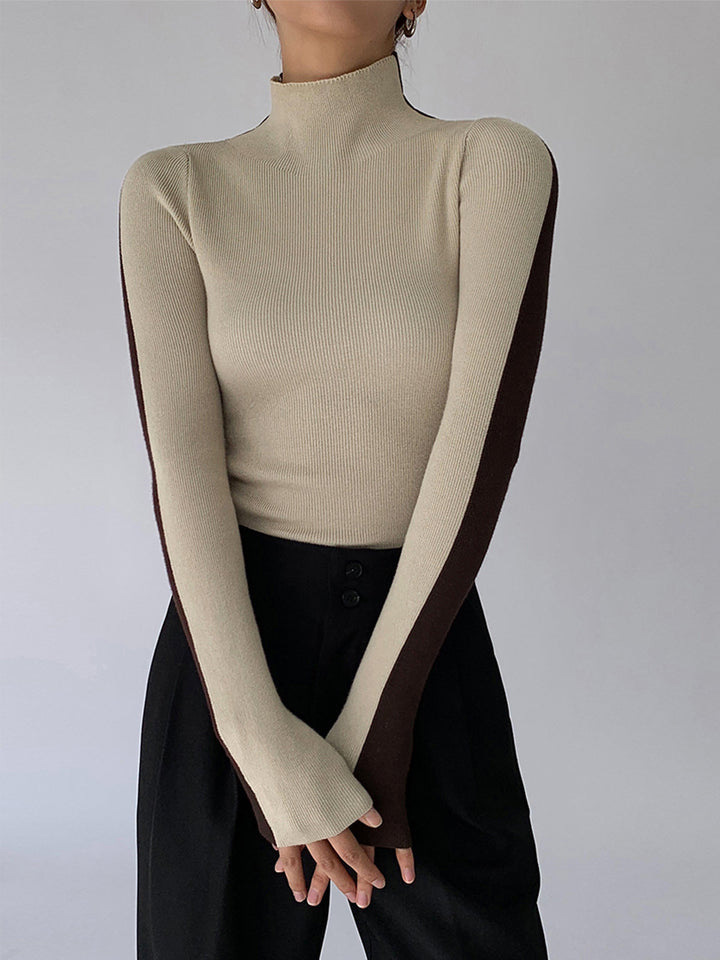 Roxy Two Tone Long Sleeve Knit Top