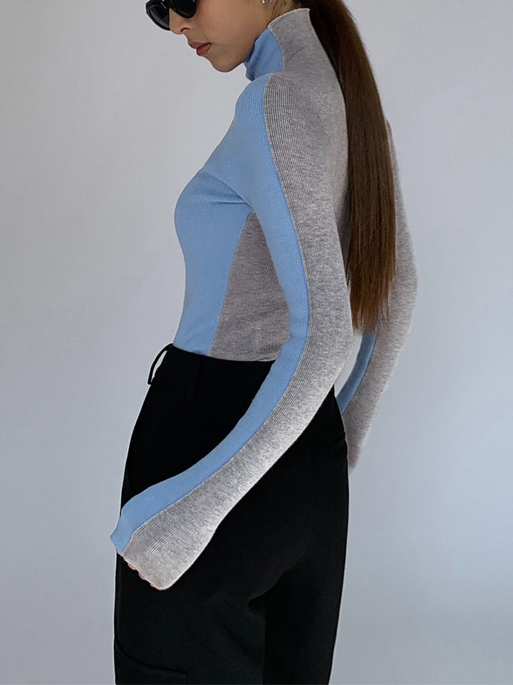 Roxy Two Tone Long Sleeve Knit Top