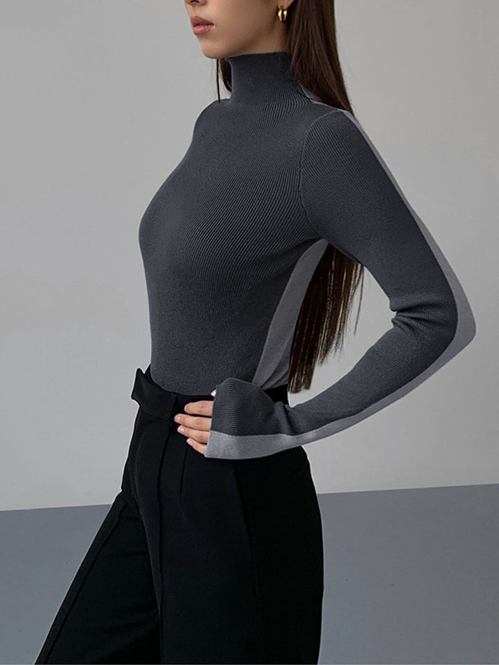 Roxy Two Tone Long Sleeve Knit Top