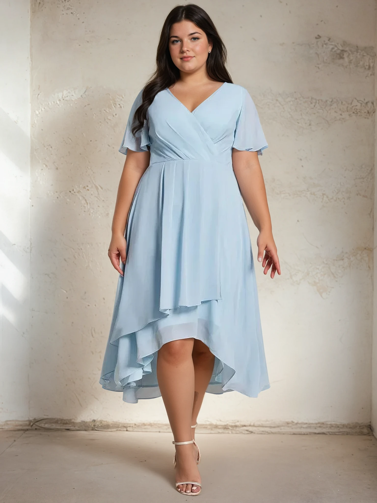 Lucinda Chiffon Midi Dress