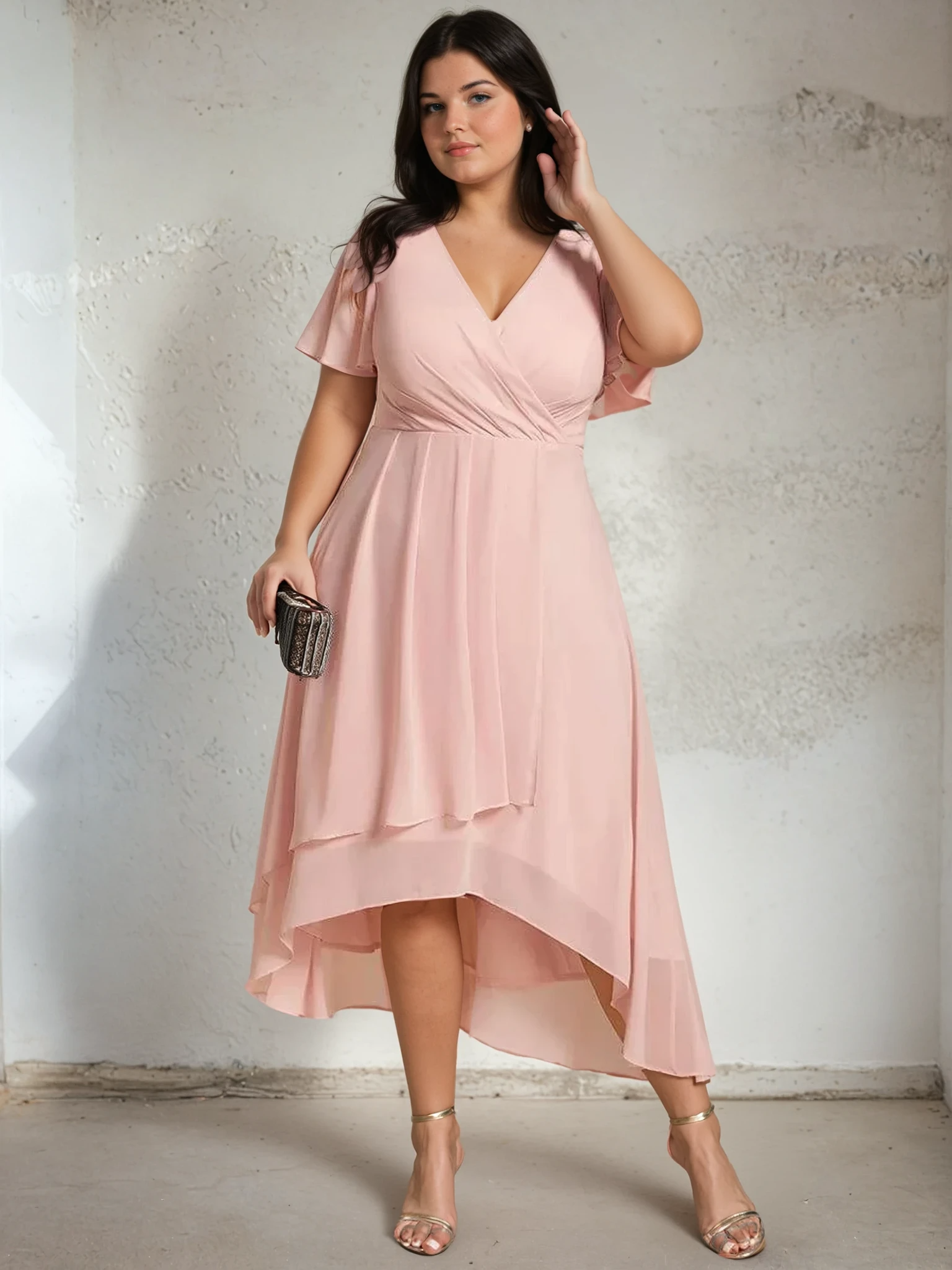 Lucinda Chiffon Midi Dress