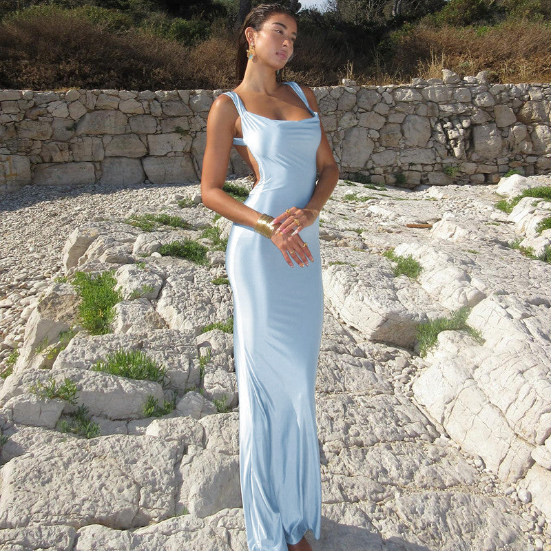 Xanthe Satin Maxi Dress