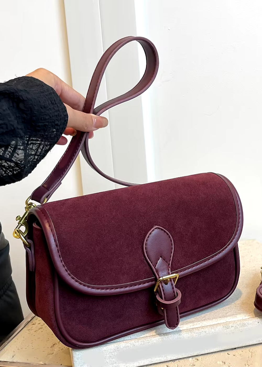 Kaleen Suede Crossbody Bag