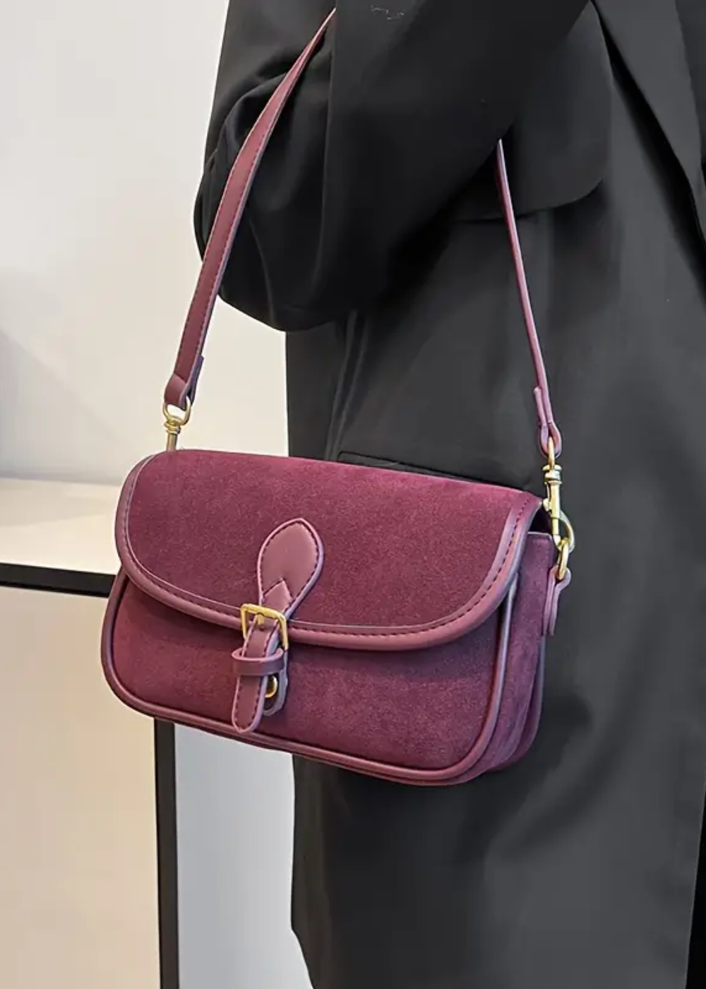 Kaleen Suede Crossbody Bag