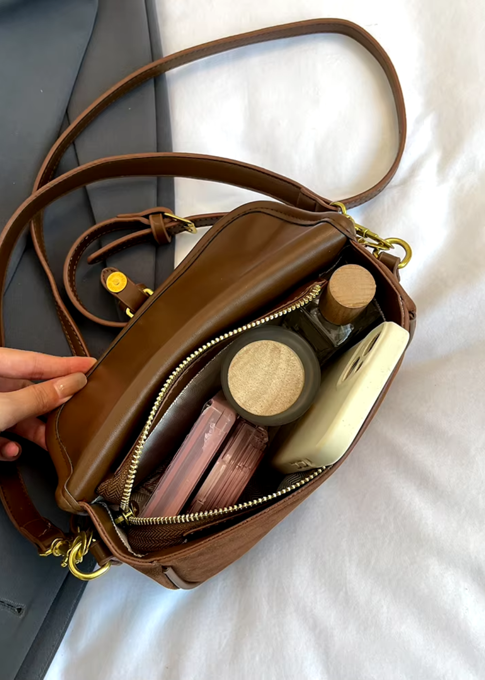 Kaleen Suede Crossbody Bag